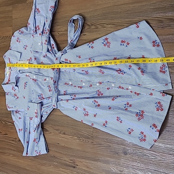 Boden Blue and White Striped Dress with Red AccentsNEW - Picture 4 of 16